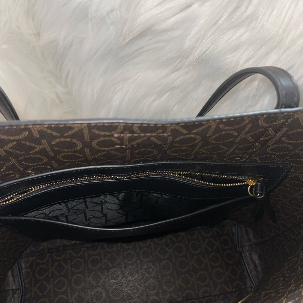 EUC CK 100% Leather Tote - Picture 3 of 6